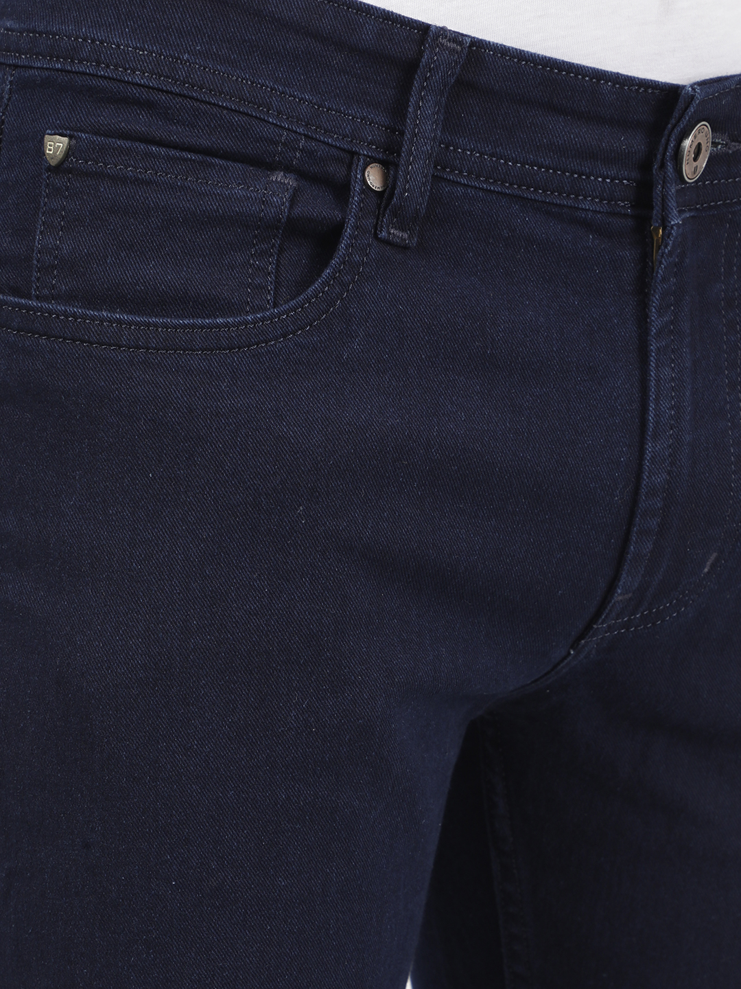 Numero Uno Men Solid Dark Blue Jeans